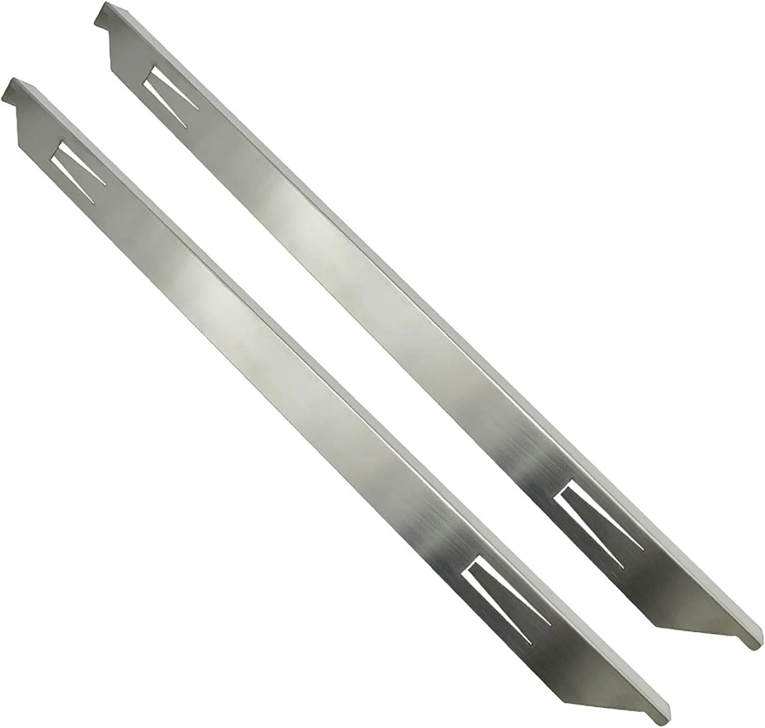 Stainless Steel Stove Counter Gap Covers - 2PCS 58.4cm Integrated Stove Gap Clips for Kitchen Cooker Work Surface