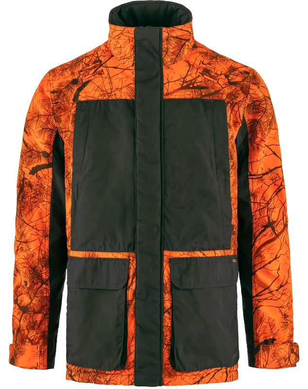 Fjallraven 86717-261-662 Brenner Pro Padded Jacket M Jacket Men's Orange Multi Camo-Deep Forest Size XL