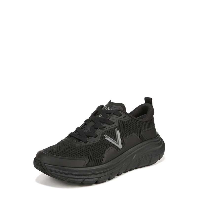 Vionic Women's Trainers Lace Up Walk Max Shoes with Arch Support Wide Fit Black