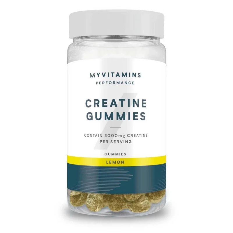 Myprotein Creatine Gummies - 3g per Serving - Lemon | Vegan, Sugar-Free, Electrolyte Enhanced - Support Muscle Growth, Strength, & Performance - 90 Chewable Supplements