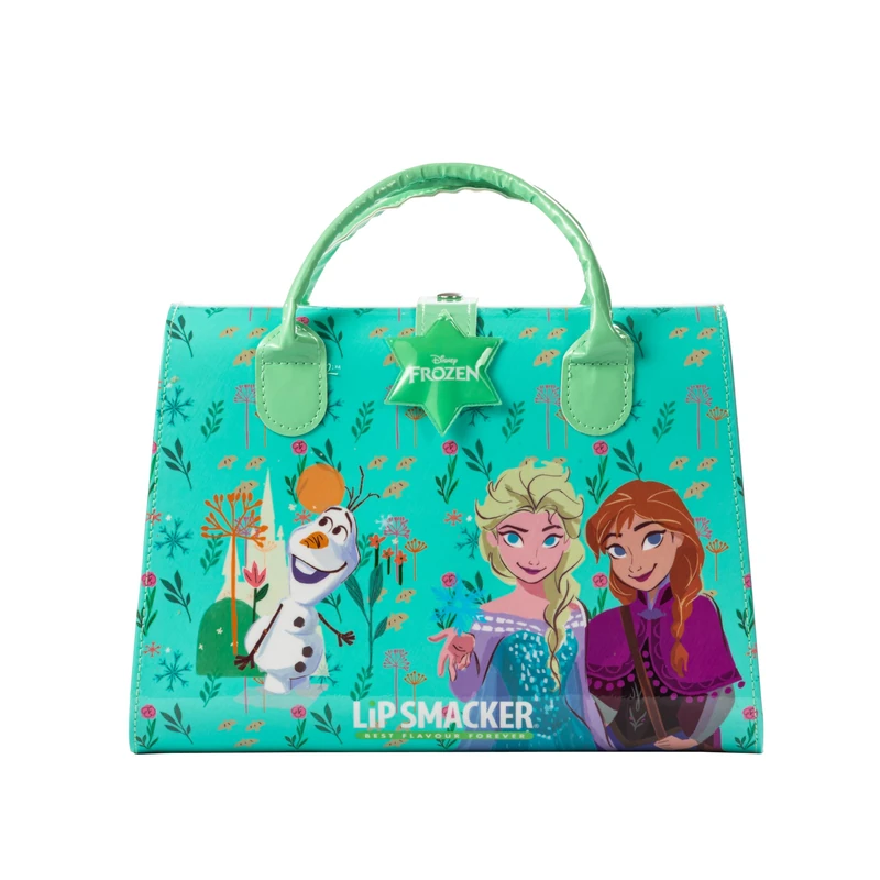 Lip Smacker Frozen Weekender Case, All-in-One Hard Tote Bag Beauty Essentials Including Make-up and Accessories for Face, Lips, Eyes and Hair, 20+ Pieces for your Kids' Princess Look