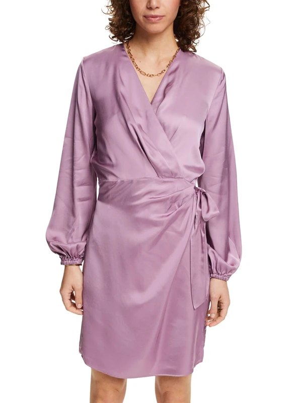 ESPRIT Women's 044ee1e319 Dress, 550/Mauve, 10