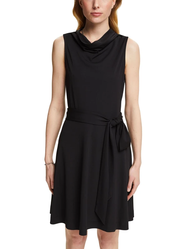 ESPRIT Women's 044ee1e391 Dress, Black, M