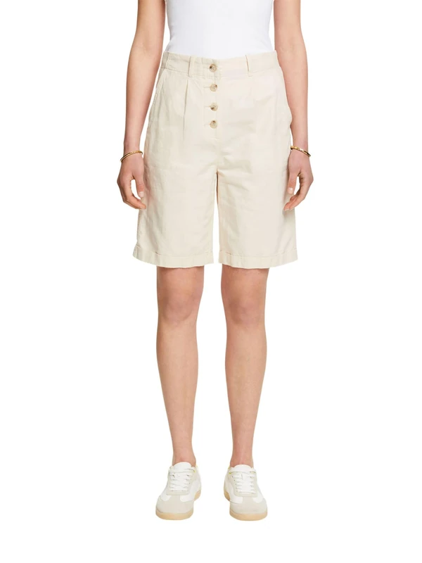 ESPRIT Women's 044EE1C305 Shorts, Beige,