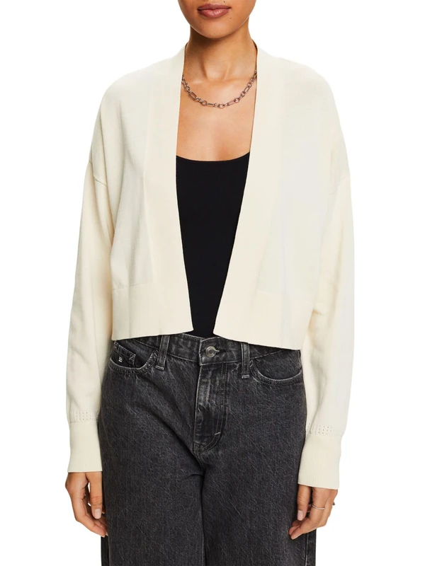 ESPRIT Women's Cardigan, 296/Cream Beige 2, XXL