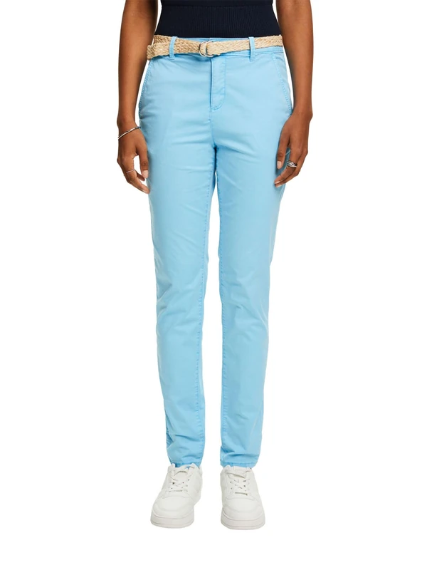 ESPRIT Women's 014ee1b328 Pants, Blue, 30W x 32L - Image 1