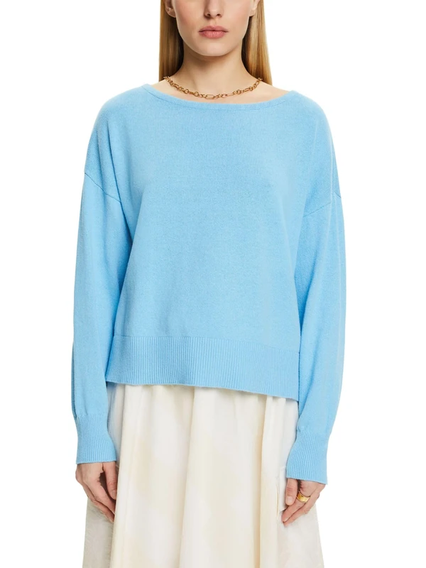 ESPRIT Women's Jumper, Light Turquoise, M
