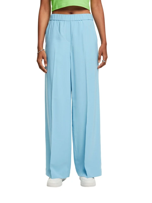 ESPRIT Women's 044ee1b303 Pants, Blue, 32W x 30L