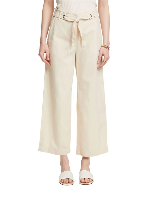 ESPRIT Women's 044ee1b307 Pants, Beige, 36W x 26L