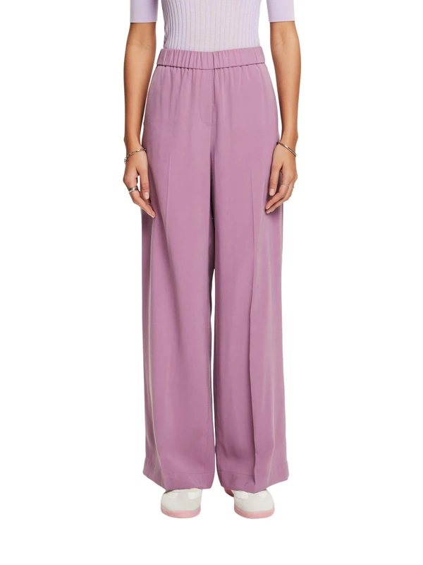 ESPRIT Pull-on Trousers, Mauve, 32W x 32L