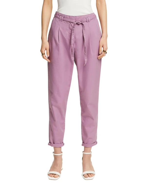 ESPRIT Women's Trousers, Purple, 32W x 30L