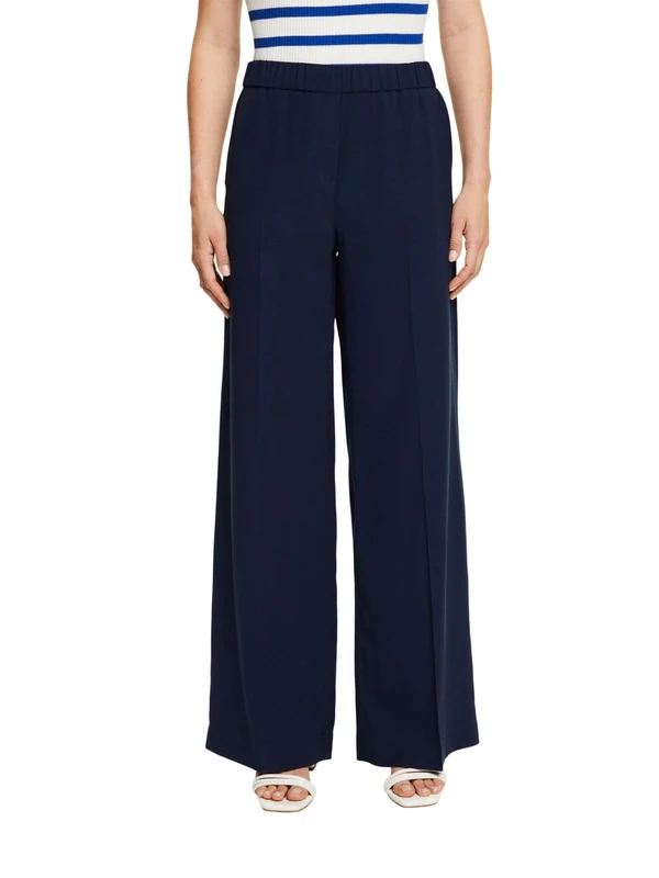 ESPRIT Women's Trousers, 400/Navy, 32W x 30L