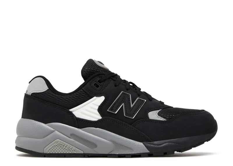 New Balance Men's 580 Sneaker, Black, 7.5 UK