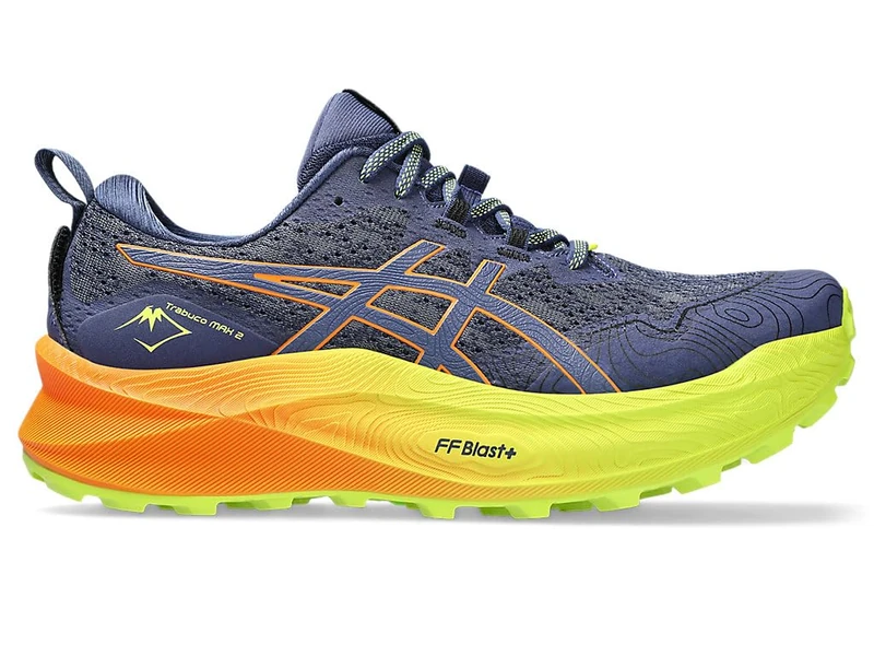 ASICS Men's Trabuco Max 2 Sneaker, Deep Ocean Bright Orange, 6 UK - Image 1
