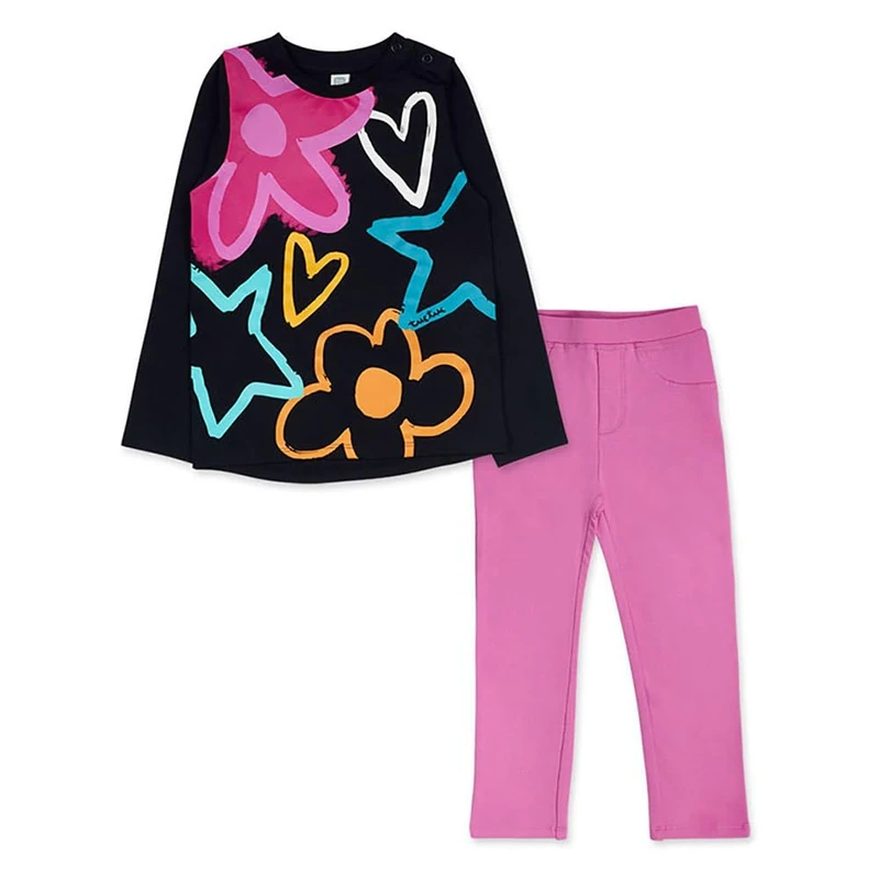 Tuc Tuc 11359822 Set, Black, Regular (Pack of 2) for Girls, Black/White, Regular