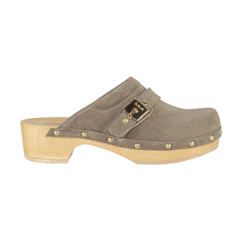 Scholl Women's Pescura Clog 50 Sandal, Beige, 8 UK