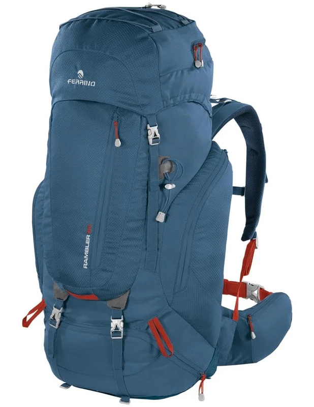 Ferrino Backpack Rambler 55 Backpack, Adults Unisex, Blue (Blue), One Size