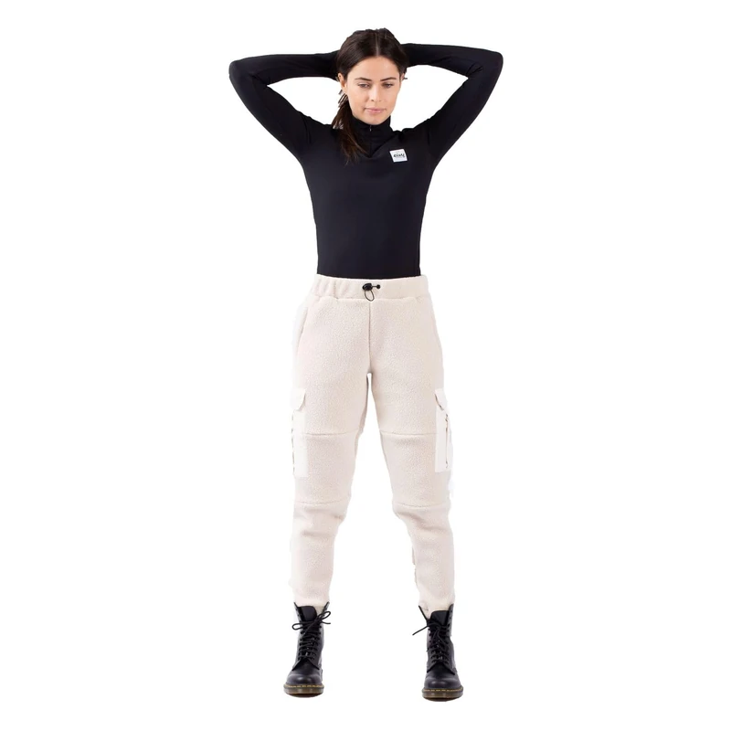 Eivy Women's Cargo Sherpa Pants Trousers, Faded Cloud, XS