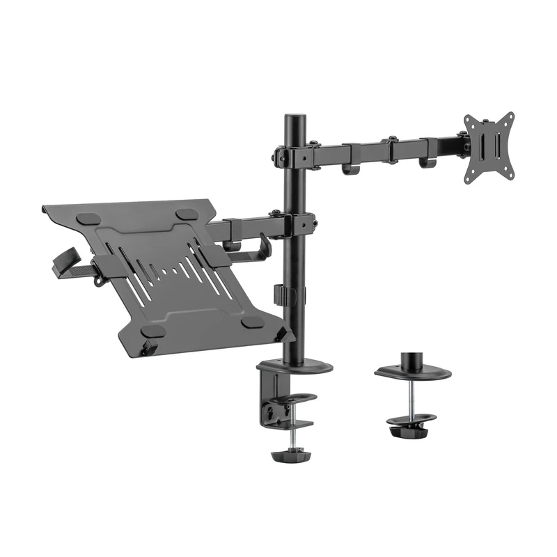 AISENS - DTL32TSR-193 - Swivel and Tilt Table Stand for Laptop and Monitor/TV 9 kg of 17-32, Black