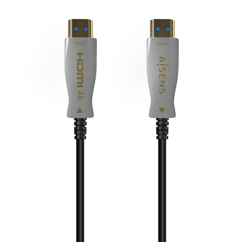 AISENS - A148-0698 - HDMI Cable V2.0 Aoc Premium High Speed/Hec 4K@60Hz 4:4:4 18Gbps, A/M-A/M, Black, 100M