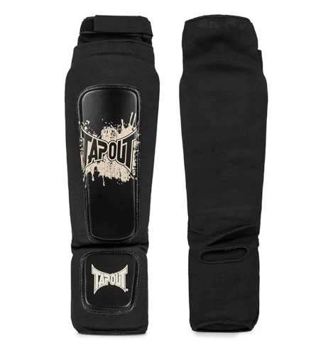 Tapout Lenwood 960013 Shin Pads Black/Ecru S/M, 1 Pair