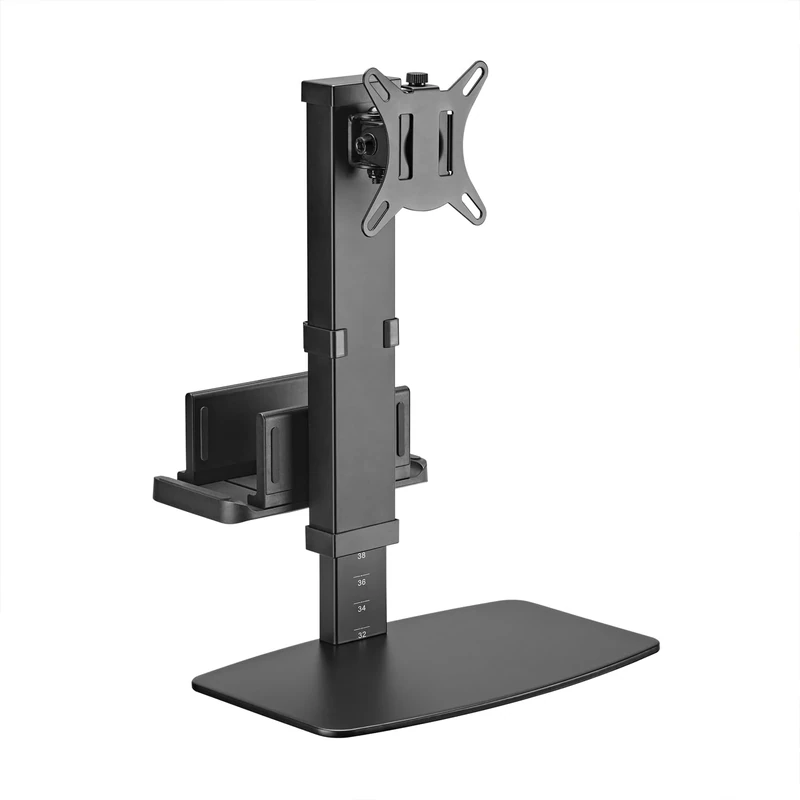 AISENS - DT32TSR-165 - Eco Table Stand Swivel and Tilt for Monitor/TV and Mini PC 8 kg of 17-32, Black