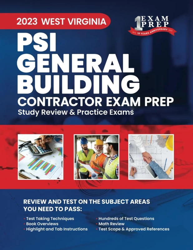 2023 West Virginia General Building Contractor (PSI): 2023 Study Review & Practice Exams