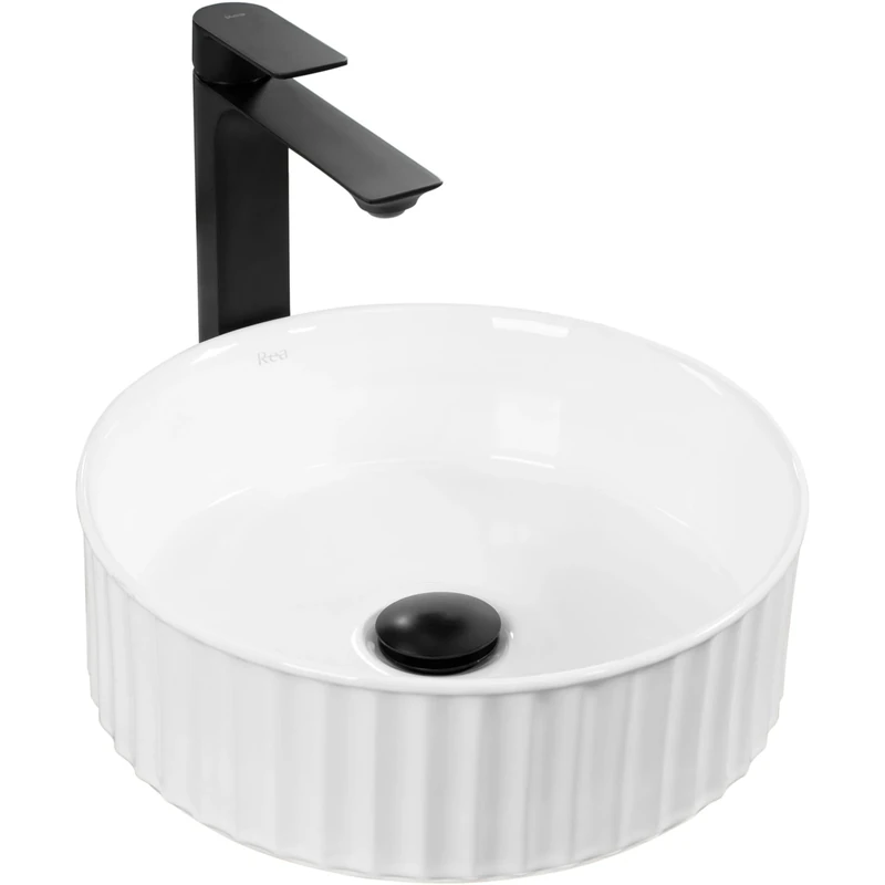 Rea Charlotte Kitchen Sink 365 x 365 x 120 mm Ceramic (White) - Image 1