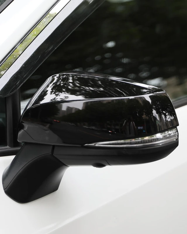 YAKANEY for RAV4 2019 2020 2021 2022 2023 2024 2025 Exterior Side Rearview Mirror Cover, Sporty Black Exterior Rearview Mirror Molding Covers for Toyota RAV 4, NOT for LE, Hybrid LE- Piano Black