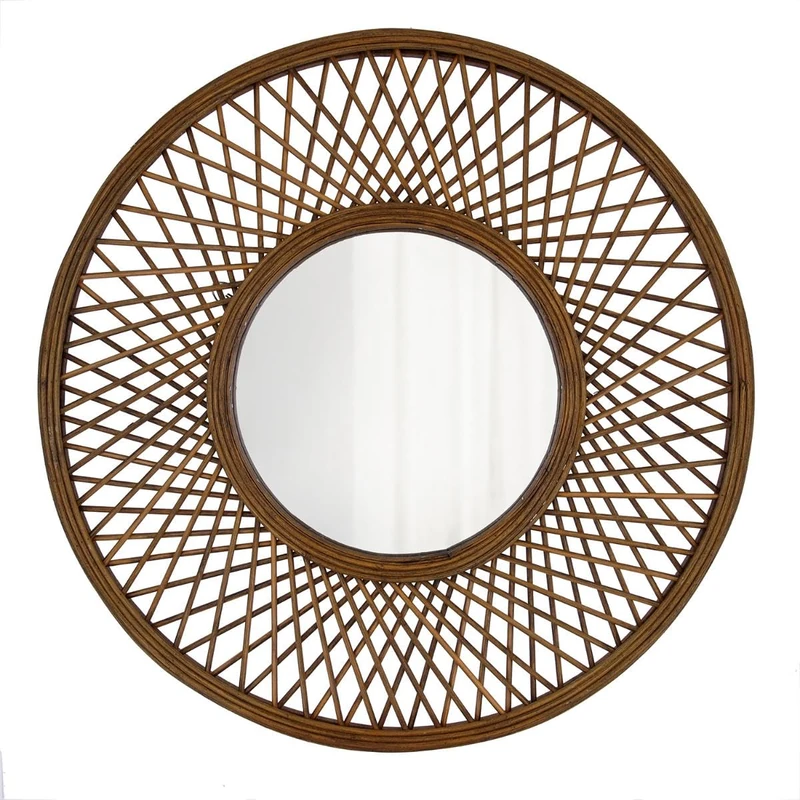VINTHERA Arcoroc Moa Rattan Mirror 59cm - Image 1