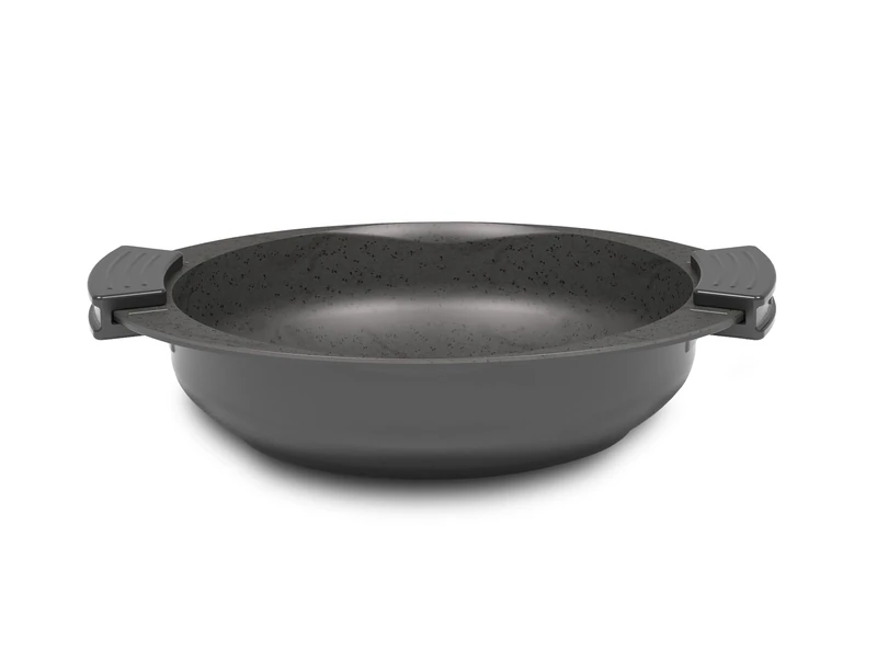 Tognana Avantspace 24 cm 2-Handle Saucepan, Aluminium, Black