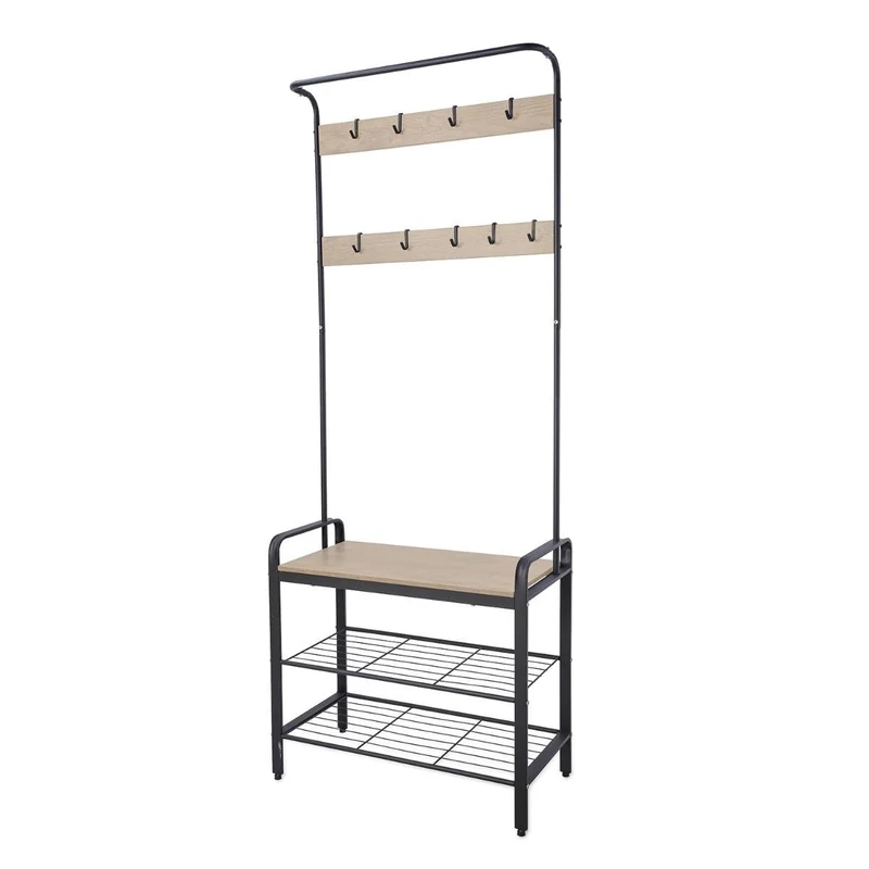 VINTHERA MOA Shoe Rack in Steel and Wood, 72 x 34 x 183 cm