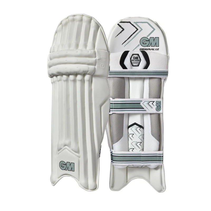 GM | Cricket Batting Pads | Original L.E. | Traditional Cotton & Cane | Adult Left Handed - 18" | Approx Weight 2.24 kg | 1 Pair | White | Gunn & Moore