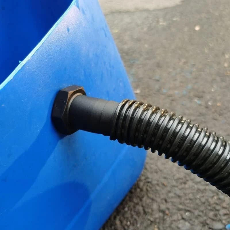 Water Butt Hose Pipe Black Corrugated Extension Overflow Tube Flexible Connector 12 20 25 32 38 40 50mm - 0.5" 0.75" 1" 1.25" 1.5" 2" (32mm (1.25 inch), 4 Metres)