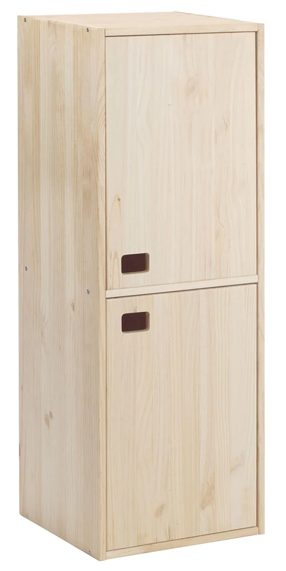 ASTIGARRAGA KIT LINE Dynamic Storage Cabinet 2 Doors and 4 Shelves, Pine Wood - 105.5x37x33cm - Image 1