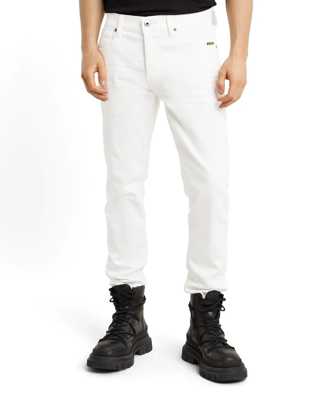 G-Star Men's 3301 Slim Jeans, Beige/khaki (3D lt chalk gd 51001-D552-G643), 36W / 32L