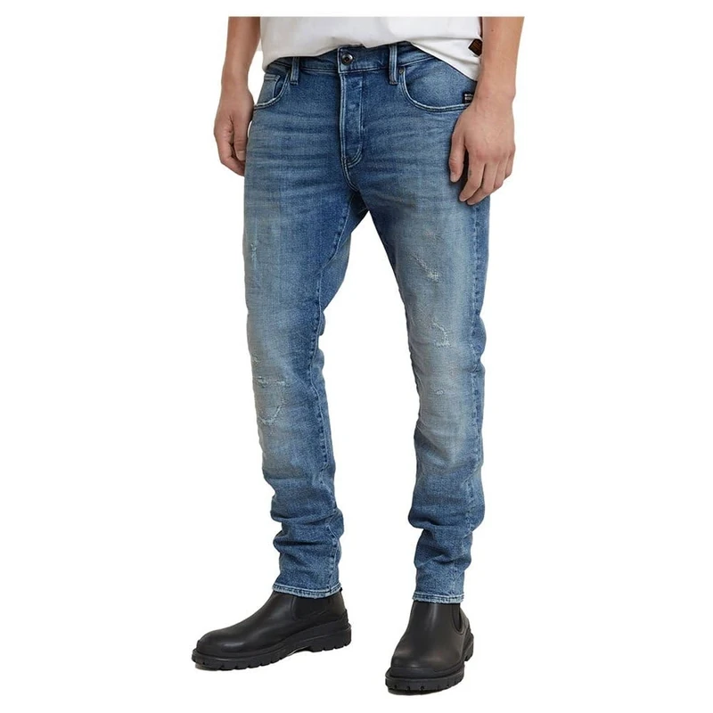 G-Star Men's 3301 Slim Jeans, Blue (sun faded blue donau restored 51001-D441-G644), 29W / 34L