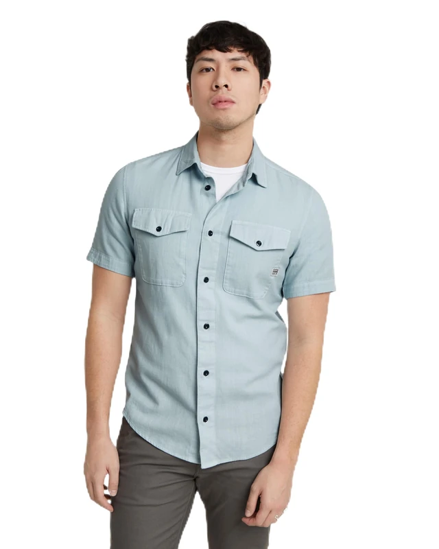 G-Star Men's Marine Slim Shirt , Blue (faze blue gd D19751-D454-C589), XXL