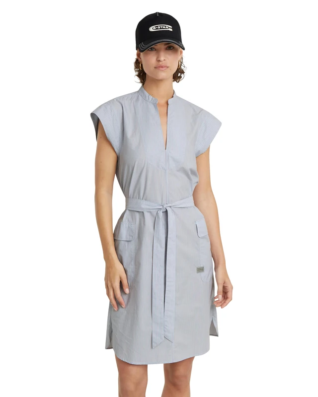 G-Star Women's Saharienne Dress , Multicolor (grapeade mini stripe D24622-C667-G460), XS - Image 1