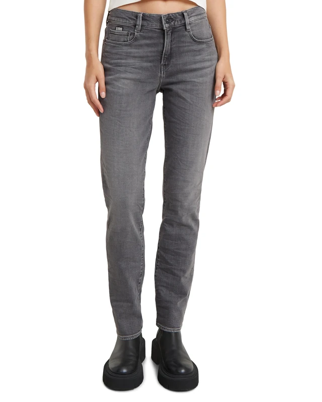 G-Star Women's Ace 2.0 Slim Straight Jeans, Grey (sun faded plata grey D23638-D554-G351), 31W / 30L