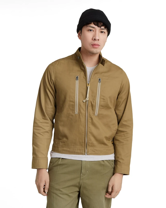 G-Star Men's Lightweight Deck Jacket, Beige/khaki (safari D24288-C962-B444), L