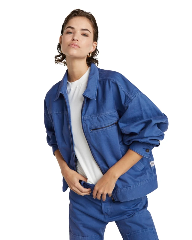 G-Star Women's Coach Bomber Jacket , Blue (faded blue papillon gd patched D24569-D300-G366), S