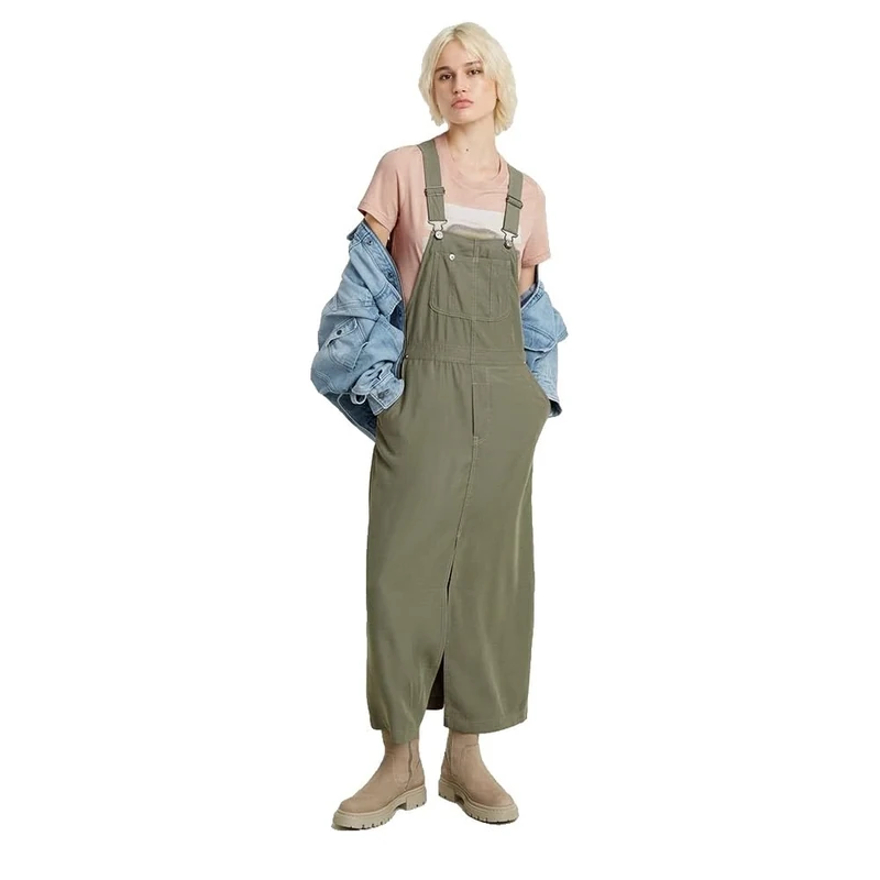 G-Star Women's Dungaree Dress , Green (shamrock D24620-D522-2199), S