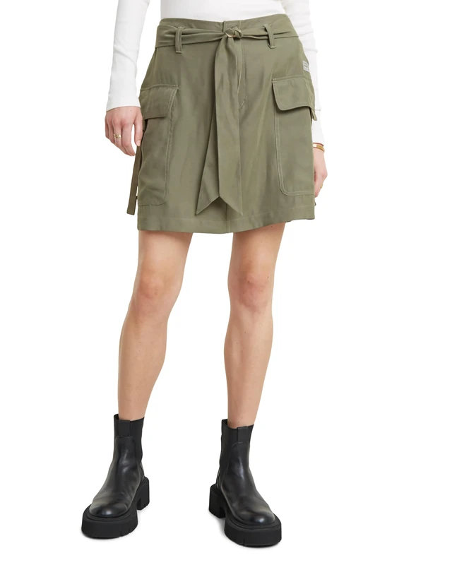 G-Star Women's Cargo Belted Skirt, Green (shamrock D24617-D522-2199), 25