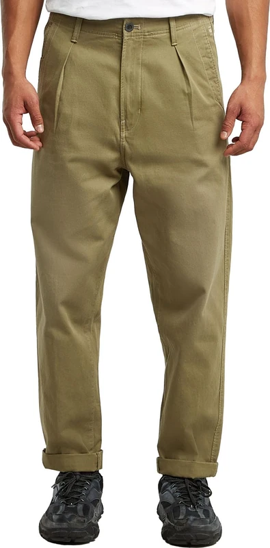 G-STAR Men's Pleated Chino Relaxed Tapered, Green (Smoke Olive D24543-C962-B212), 32W / 34L