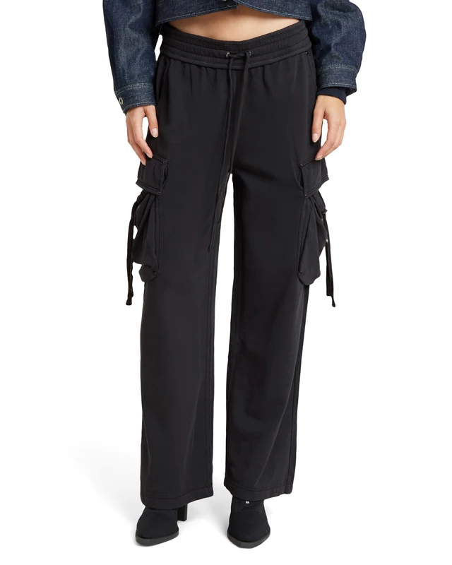 G-Star Women's Lightweight Utility Loose Sweat Pants, Black (dk black gd D24568-B661-B564), M - Image 1