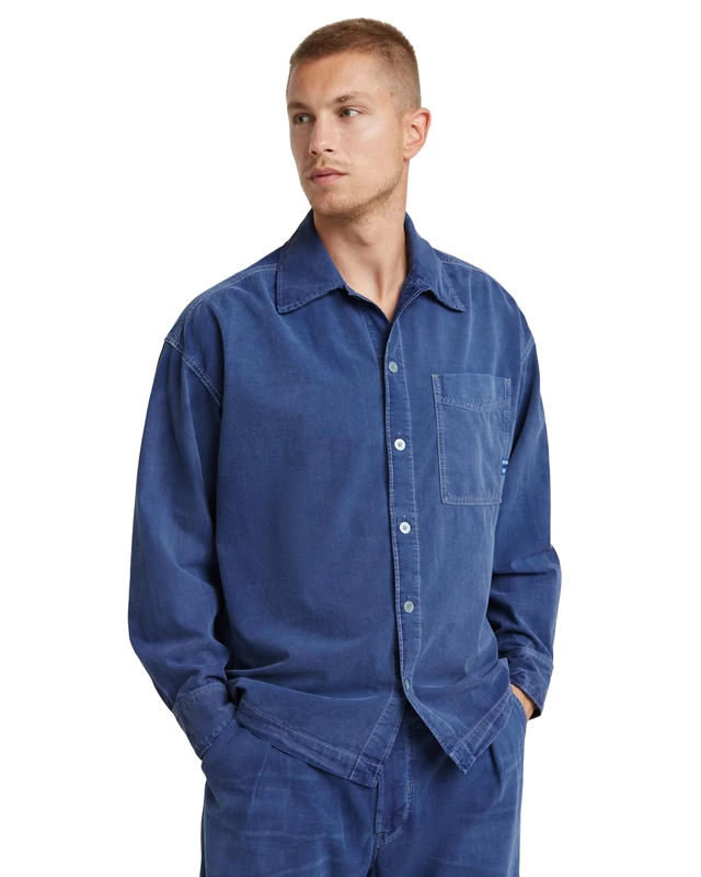 G-Star Men's Boxy Fit Shirt , Blue (faded ciel blue gd D23007-D295-G335), XS