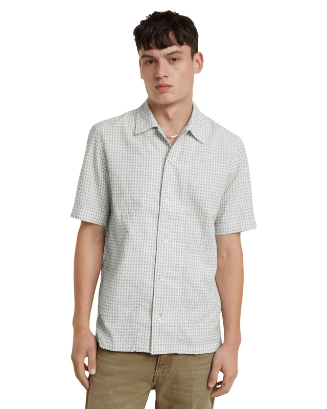 G-Star Men's Resort Shirt , Multicolor (blue spruce/milk D24298-D532-G299), M