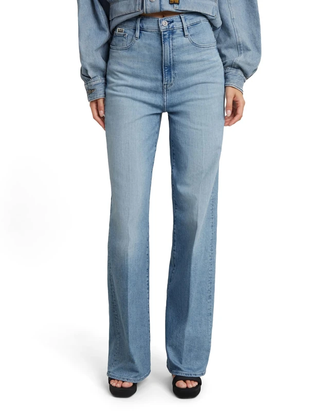 G-Star Women's Deck 2.0 High Loose Jeans, Blue (sun faded amparo blue D23591-D549-G344), 26W / 28L