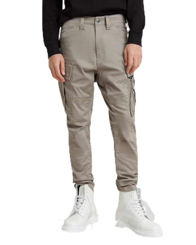 G-Star Men's Zip Pocket 3D Skinny Cargo Pants 2.0, Grey (rock ridge D24307-C105-G294), 35W / 34L